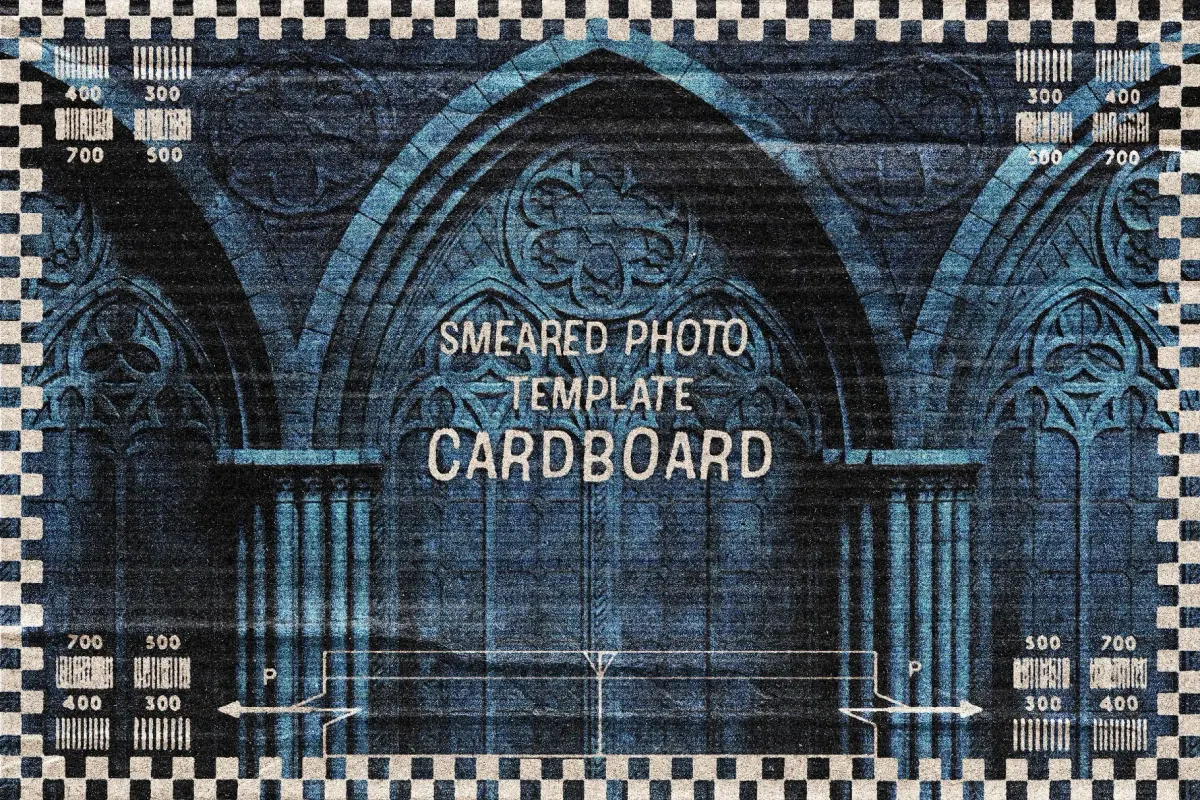 Cardboard Smear Photo Effect